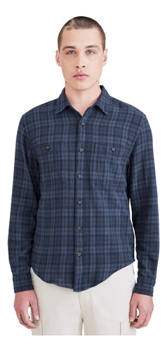 Camisa Hombre Work Shirt Regular Fit Azul Dockers A0877-0041