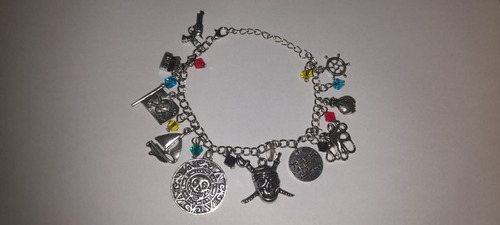 Pulsera Calavera De Piratas Del Caribe Del Capitán Jack Spar