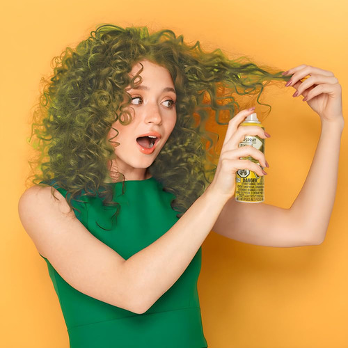 Spray Para El Cabello Amscan Hipoalergénico, Amarillo, 90 Ml