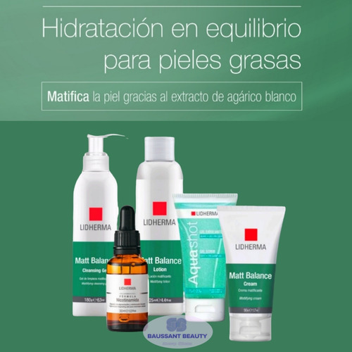 Kit Lidherma X5 Rutina Piel Grasa Niacinamida Salicílico