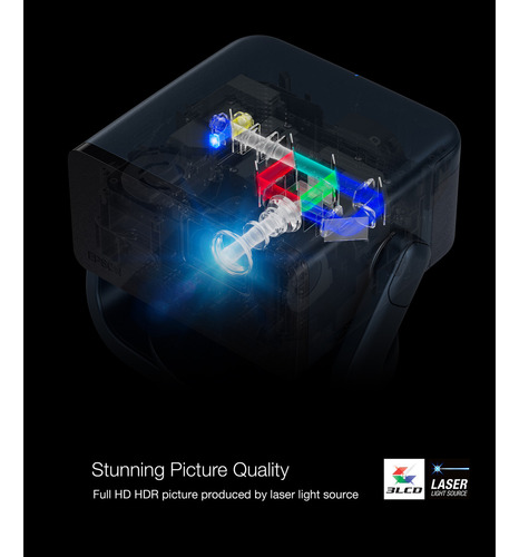 Proyector Láser Epson Ef21 Full Hd Con Google Tv, Blanco