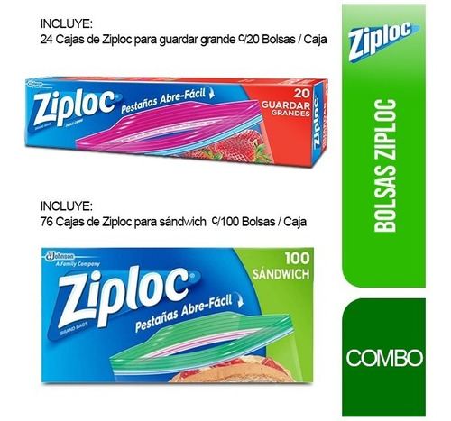 100 Cajas De Ziploc Bolsas Para Sandwich + Guardar Grande