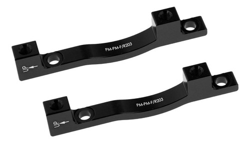 2 Unids / Set Pinza Adaptador Poste Montaje Pm 203mm Negro