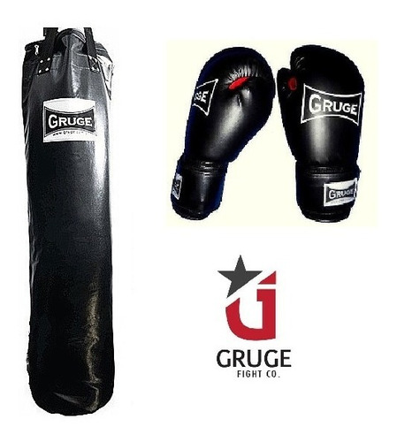 Kit Boxeo Gruge Guantes De 12oz + Bolsa De 1,80 Kick Boxing