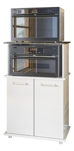 Balcão Cozinha Para Forno E Microondas Multimóveis Cr20268 Cor Branco