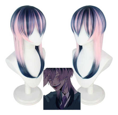 Tokyo Revengers Haitani Rindo Peluca Cosplay Pelo Largo 55cm