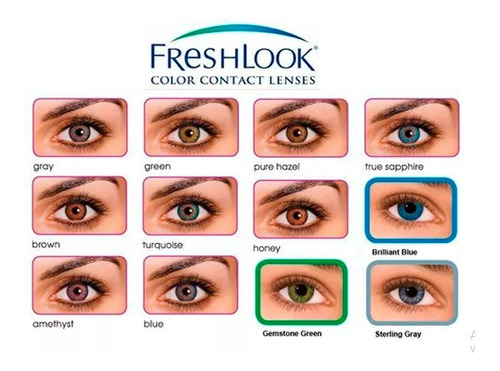 Imagen 2 de 5 de Lentes De Contacto Fresh Look Trikolor Optica Habilitada