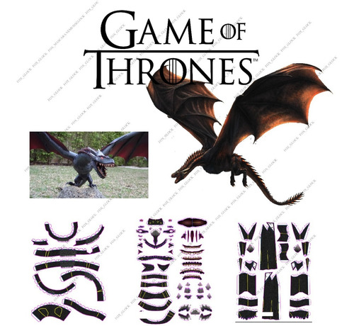 Drogon Dragon Game Of Thrones Papercraft