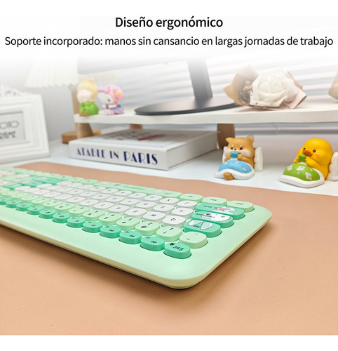 Juego De Teclado Y Ratón Mofii 606pro En Verde
