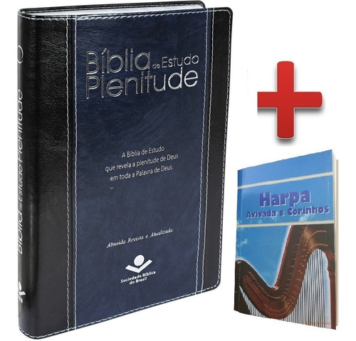 Bíblia De Estudo Plenitude Azul Revista E Atualizada Luxo