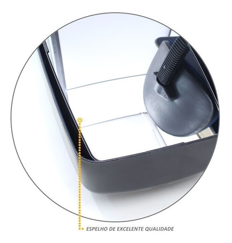 Imagem 3 de 5 de Espelho Retrovisor Bepo Vw Constellation Convexo Bifocal