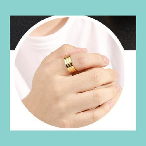 Imagen 3 de 4 de Anillo Terapia Magnetica Unisex Adelgazar Acero Acupuntura