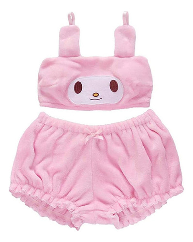 Conjunto De Pijama Kawaii De Terciopelo De Felpa De Dibujos