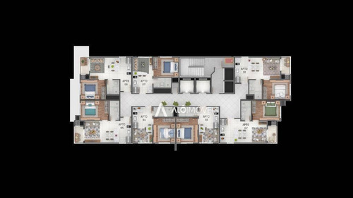 Apartamento Com 1 Dormitório À Venda, 31 M² Por R$ 230.764,75 - Portão - Curitiba/pr - Ap0348
