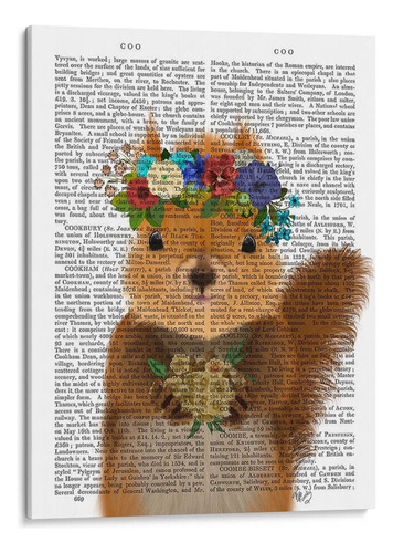 Canvas Lab Cuadro Libro De Ardilla Bohemia 90x120, Fab Funky