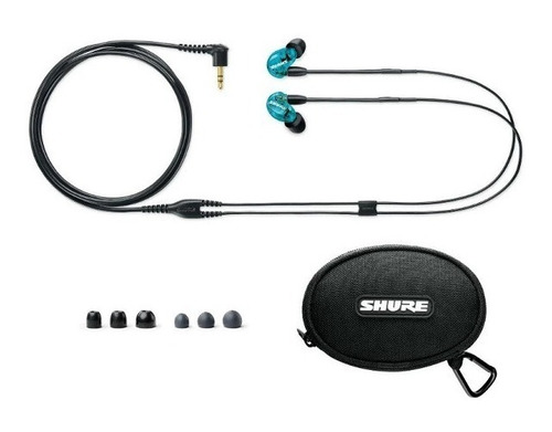 Imagen 2 de 3 de Audífonos Shure In-ear Se215-spe Azul Con Micrófono