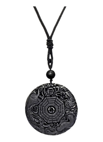 Collar De Obsidiana Negra De Reiki, Animal, Zorr Style 1