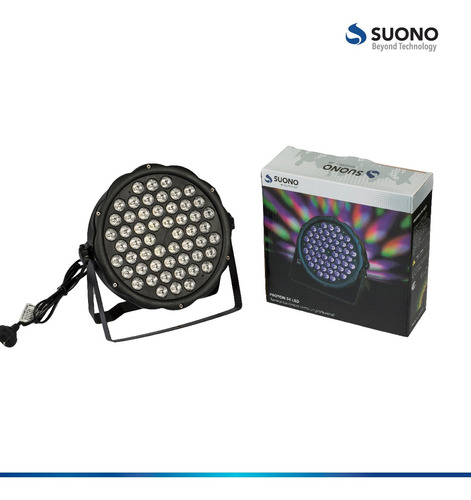 Imagen 2 de 10 de Pack X2 Tacho Proton 54 Led Luminosidad Dmx Rgbw Colores Blanco Audioritmico Eventos Efectos Alta Luminosidad Potente