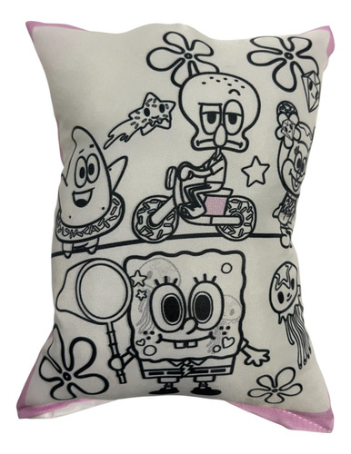 Souvenir Bob Esponja Para Pintar 20x14 X 10 U
