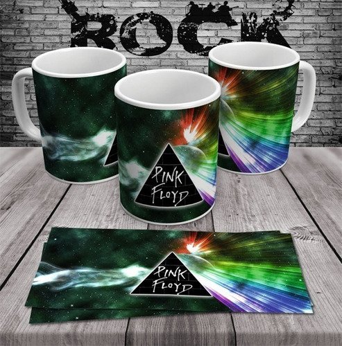 Caneca Em Porcelana Pink Floyd