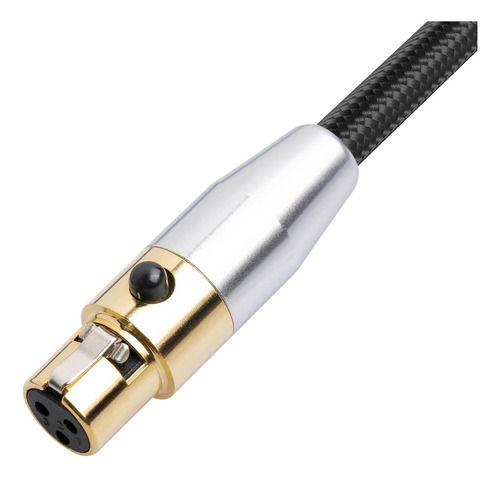 Doble Mini Xlr Hembra A Xlr Macho De 3 Pines Resistente Sin