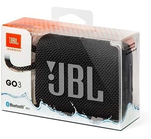 Caixa De Som Jbl Go3 Bluetooth Preto 4,2w Original