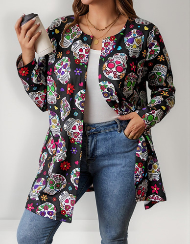 Ensamble Ligero Catrina Halloween Talla Extra Envio Incluido