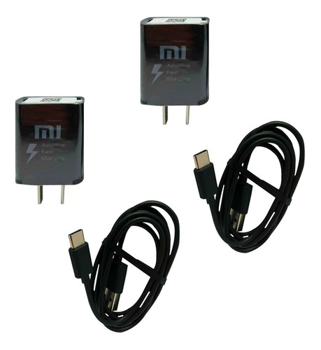 Imagen 2 de 3 de Cargador Usb Tipo C Carga Rapida Xiaomi Redmi 8 / Note 8