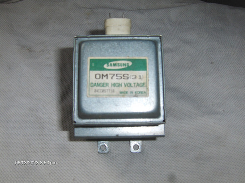 Magnetron Microonda Marca Samsung Mod 0m75s(31) 15$ Usado