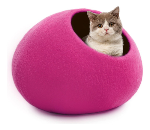 Cama Cueva Para Gatos De Lana Premium Woolygon - Cueva Para 