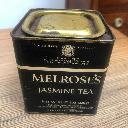 Lata De Té Vacía Colección Melroses Jasmine Tea Scotland