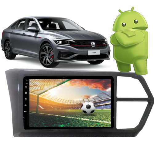 Kit Multimidia Novo Jetta Android 10  Octacore Carplay 4g