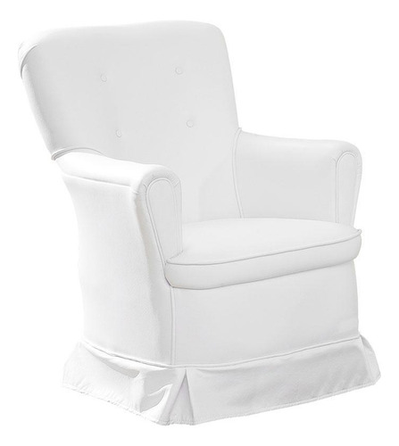Poltrona De Amamentação Aconchego Com Balanço Branco - Canaã Branco