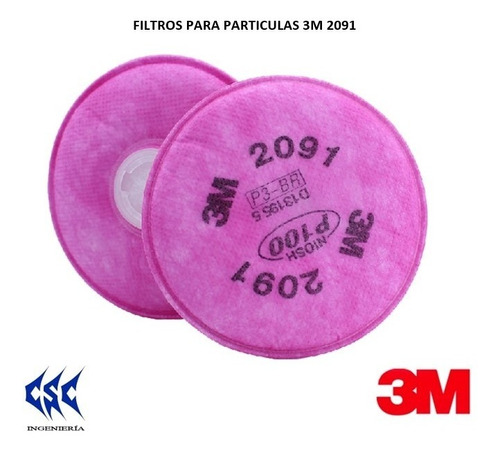Filtro P100 3m 2091 / 2097 (para 6200, 7502 O 6800) Original