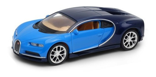 Welly 1:34 Bugatti Chiron Celeste C/negro 43738cw