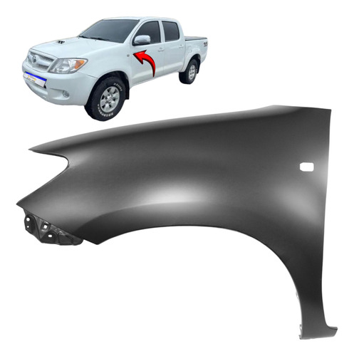 Paralama Toyota Hilux 2006 2007 2008 2009 2010 2011 Novo L.e