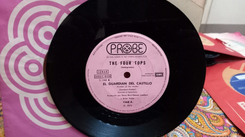 The Four Tops El Guardian Del Castillo Vinilo Simple 1973 Nm