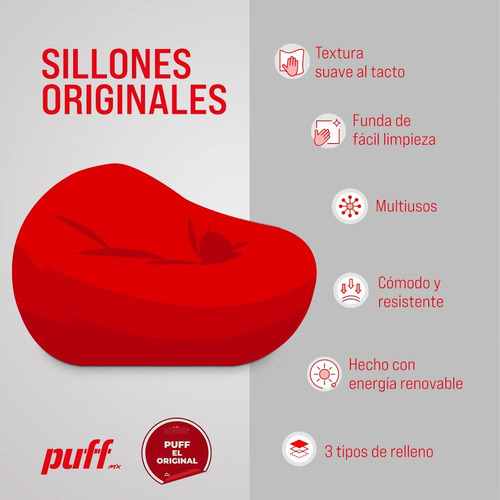 Puff Sillón 2 En 1 Con Cama Individual Color Arena