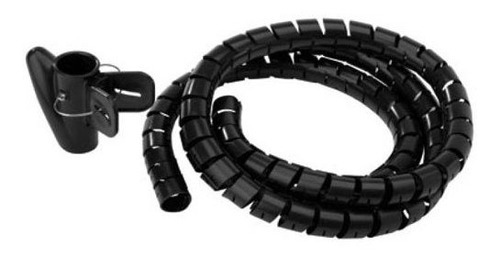 Organizador De Cable Tipo Espiral Steren - 400-200n /v Color Negro