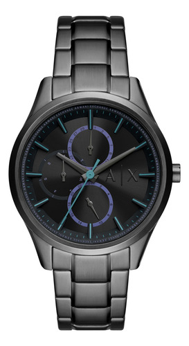 Reloj Hombre Ax Dante Multi De Acero Correa Negro