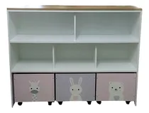 Comprar Mueble Juguetero Con Baúles Infantiles Con Ruedas