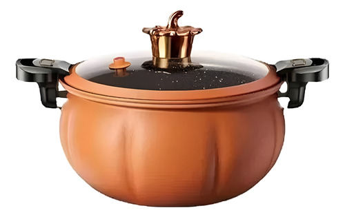 Olla De Micro Presión Antiadherente Calabaza 7 Lts
