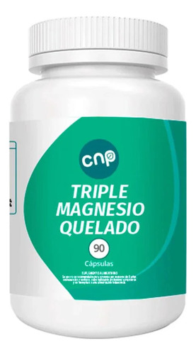 Triple Magnesio Quelado 800 Mg 90 Capsulas Sin Sabor