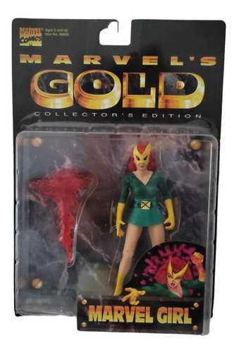 Marvel Girl Jean Grey X-men Marvel Gold Toy Biz Vintage