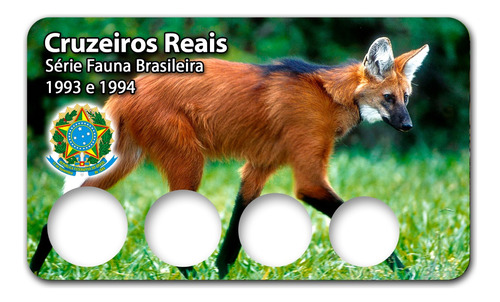 Display Expositor Para Moedas Cruzeiro Real Fauna Do Brasil