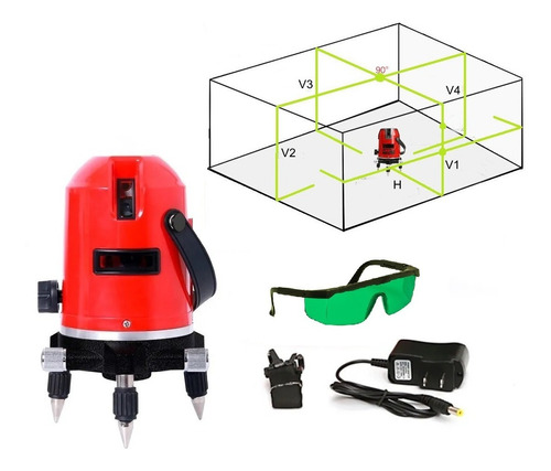 Nivel Laser Estación Trazado Profesional 5 Lineas