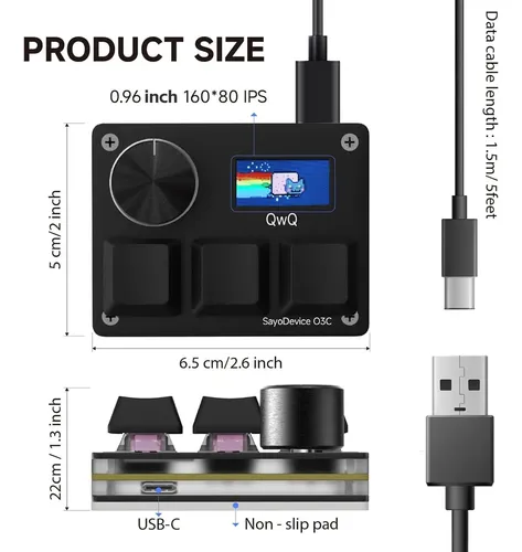 Teclado Sayodevice O3c Hall Effect Rapid Trigger 8000hz Osu