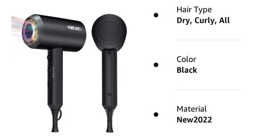 Shrate Secador De Pelo Iónico, Iones Negativos Profesiona...