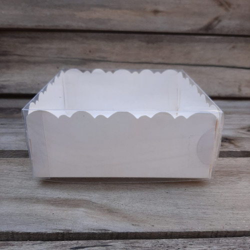 Cajas C/tapa De Acetato Para Cookies (12x12x5) X 10 Und.