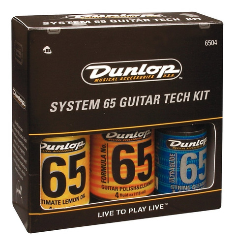 Kit Tratamento Limpeza Guitarra Dunlop 6504 Guitar Tech Kit 